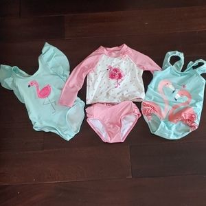 3 piece bundle Flamingo Swimsuits